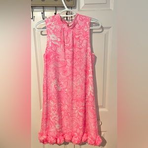 EUC Pink Tropics Bunny Hop Linda Dress Size Small